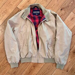 Vintage/Retro Lands End Jacket Womens Large Khaki/Plaid Lined. So classic!! ❤️